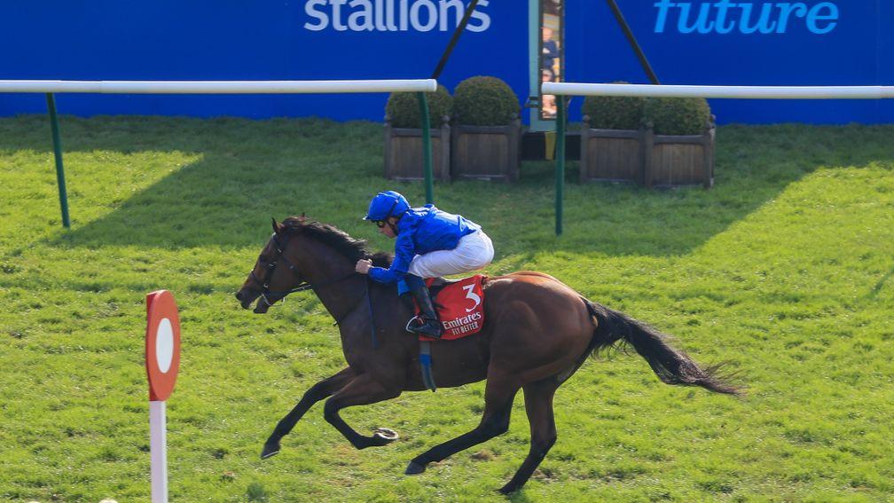 Coroebus and William Buick are clear in the Autumn Stakes