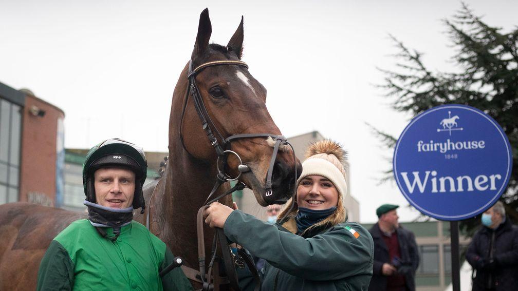 Blue Lord gave Paul Townend a comeback winner when landing the 2m beginners' chase at Fairyhouse