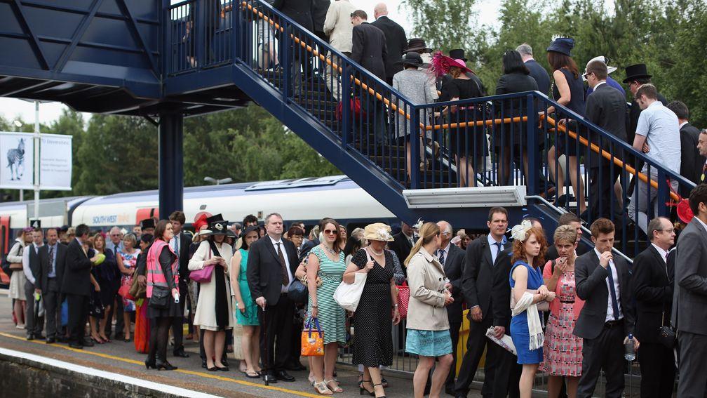 Train travel to Ascot will be more difficult than usual next week