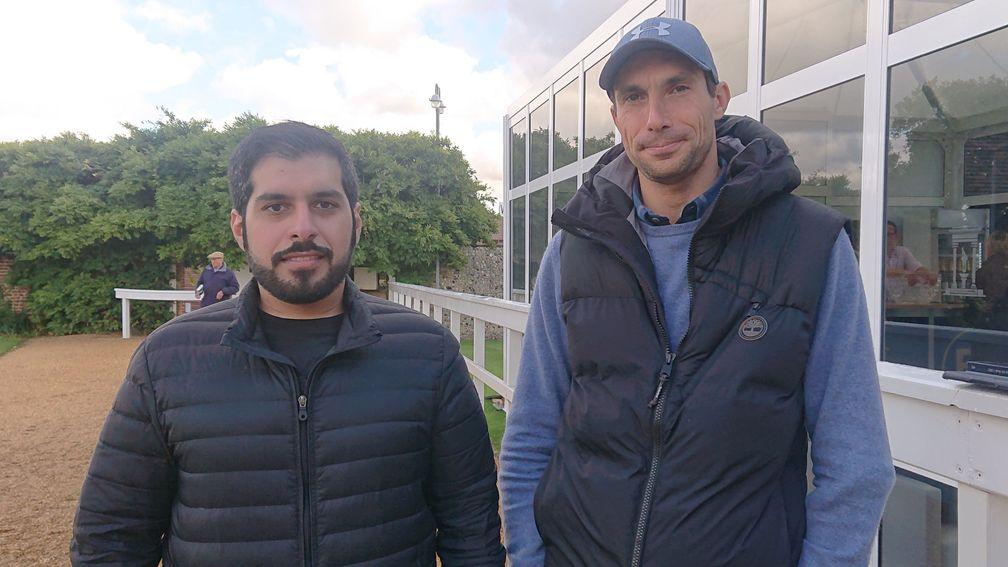 Ahmed Bintooq and Alessandro Marconi scouting for more horses at Tattersalls last week