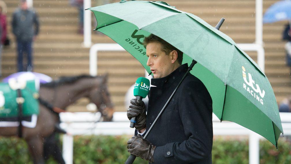 Ed Chamberlin in the parade ring at Cheltenham on Sunday