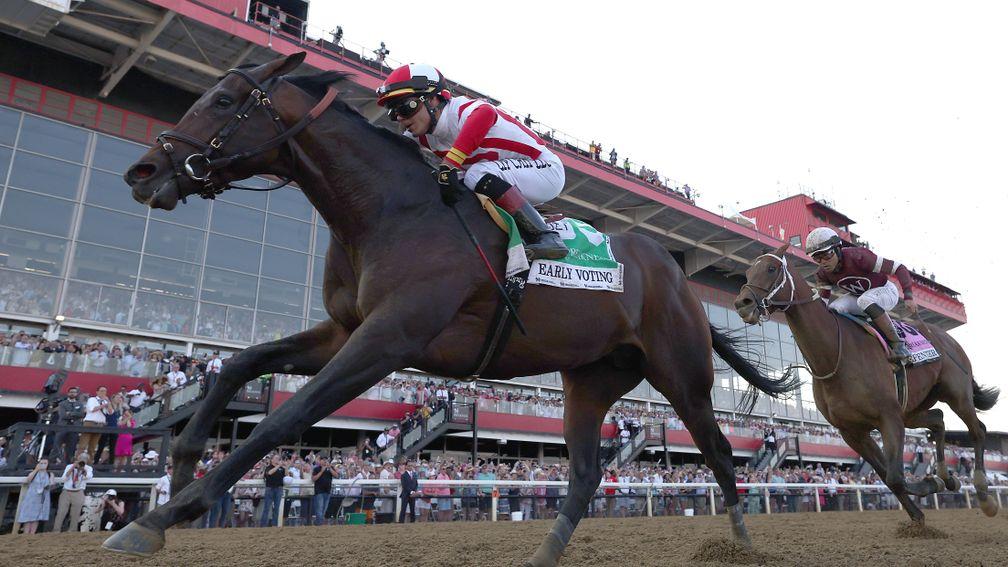 Early Voting took the Preakness Stakes over favourite Epicenter
