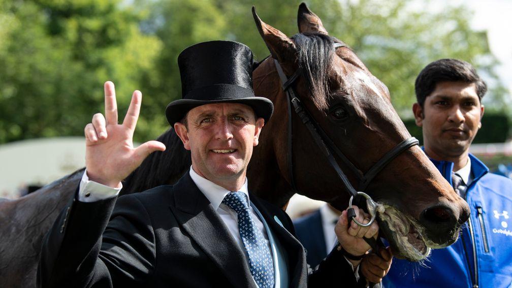 Charlie Appleby is all smiles after Blue Point's second success of Royal Ascot 2019