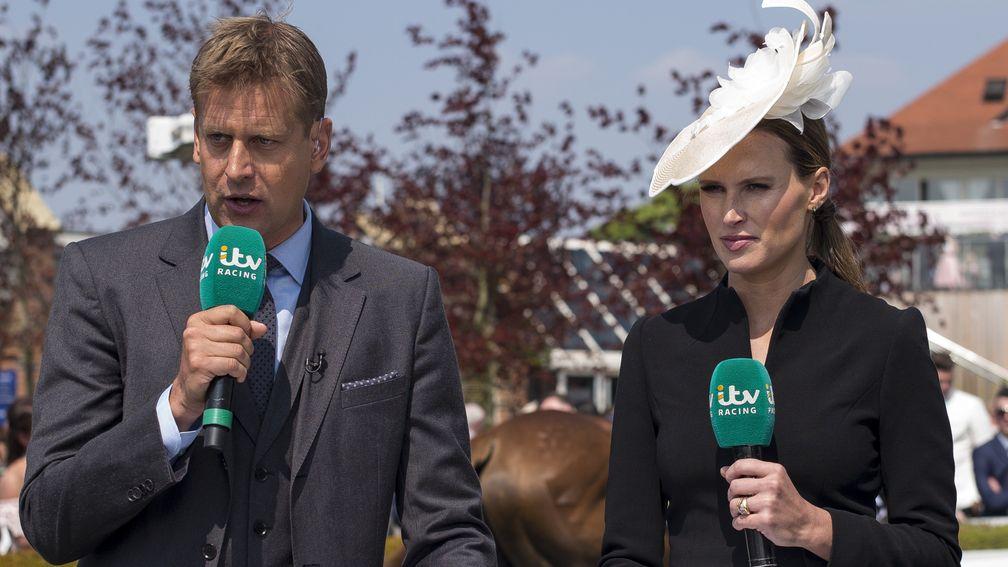 Ed Chamberlin and co-presenter Francesca Cumani, seen here at Chester