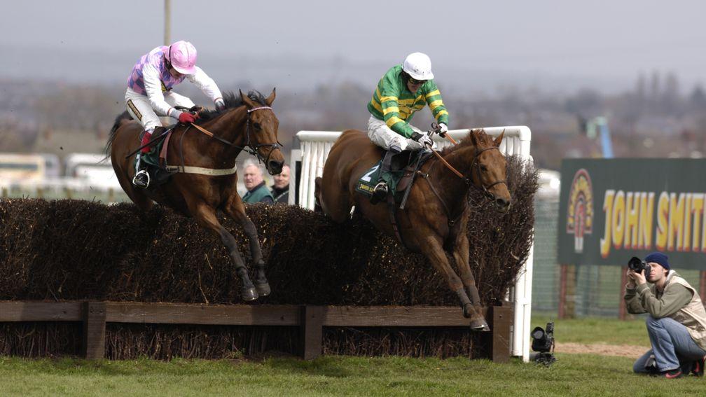 Foreman (right): the Maghull Novices' Chase winner was an early jumps runner for Monsun