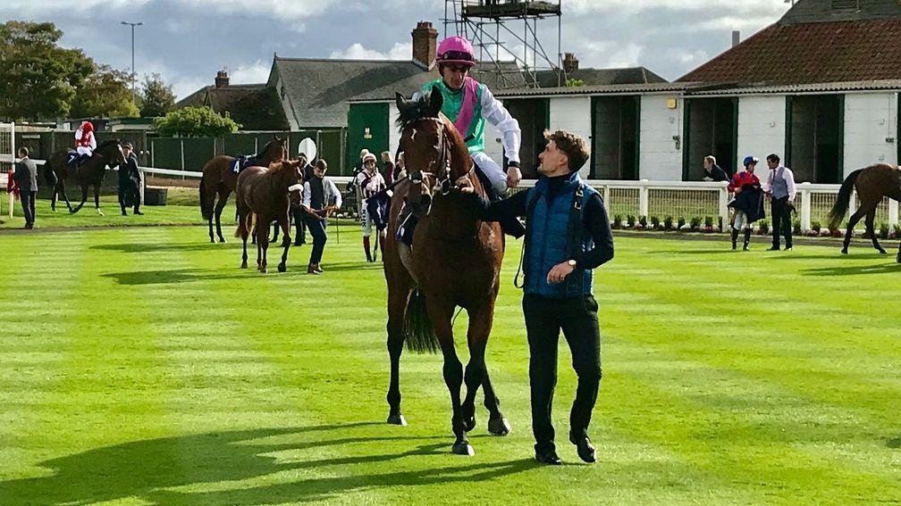 Samburu and Kieran O'Neill come in after their win in the opener at Yarmouth