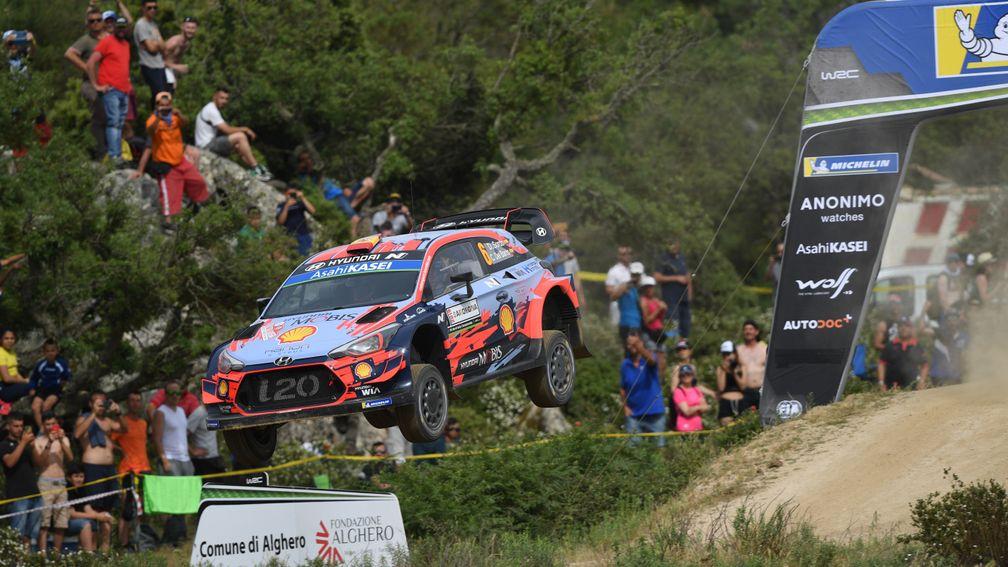 Dani Sordo won the Rally of Sardinia for Hyundai in June