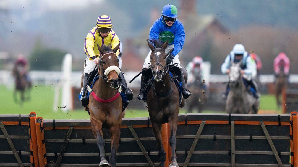 Jet Plane (right) goes in search of a hat-trick for title-chasing Dan Skelton
