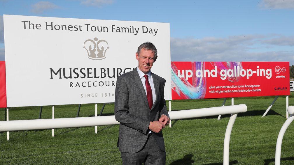 Musselburgh Racecourse Manager Bill Farnsworth  at Musselburgh Racecourse 1/10/19Photograph by Grossick Racing Photography 0771 046 1723