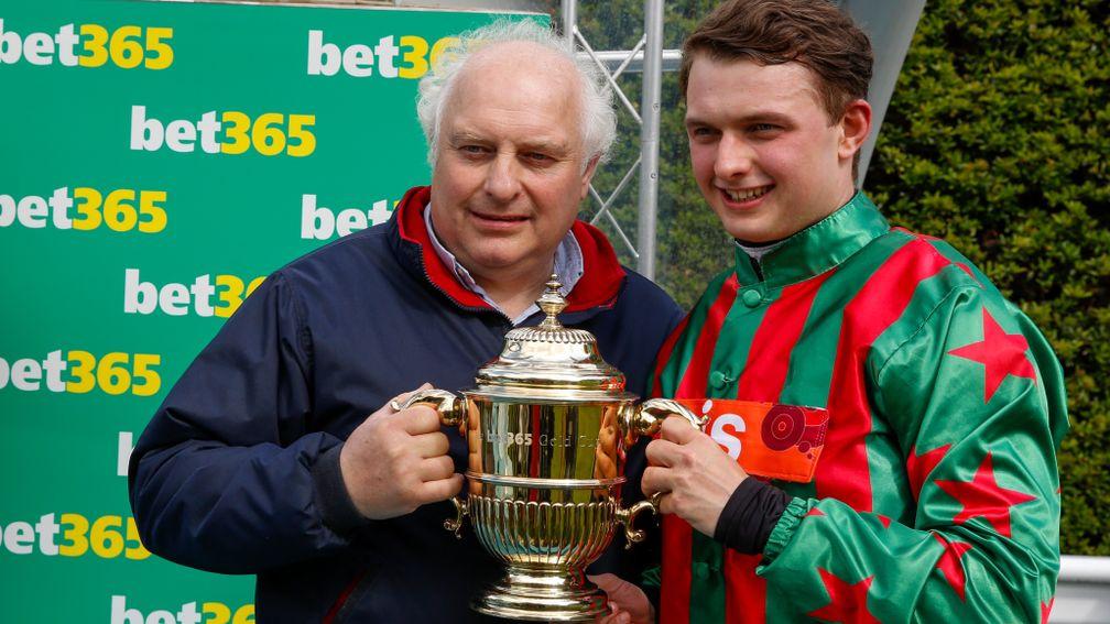 Winning team: Peter and Sean Bowen with the bet365 Gold Cup