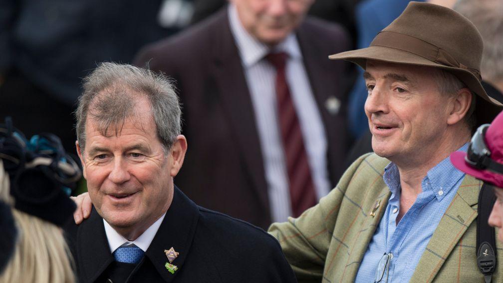 O'Leary with fellow jumps giant JP McManus at Cheltenham