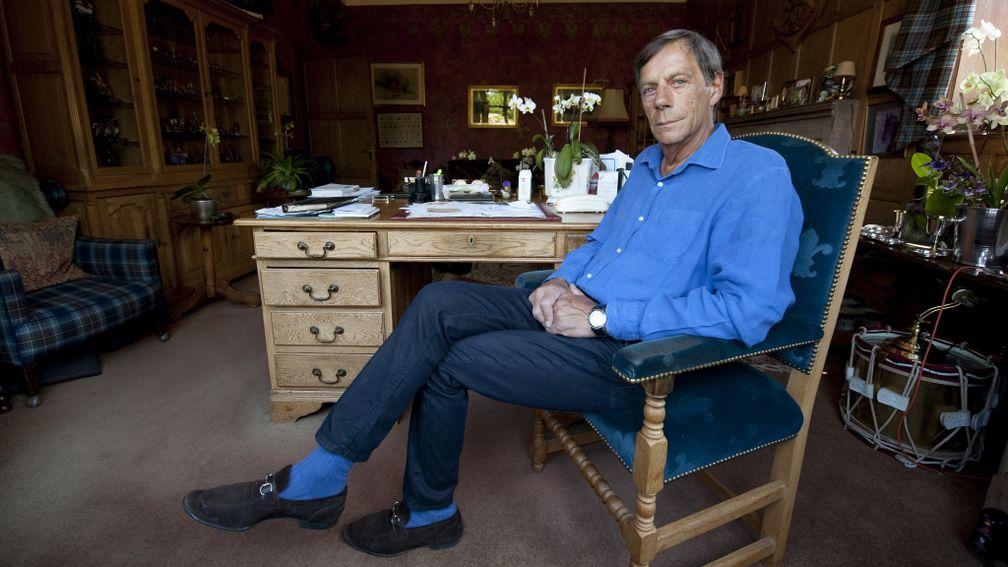 Warren Place,Newmarket 28.6.10 Pic:Edward WhitakerHenry Cecil in his study at Warren Place