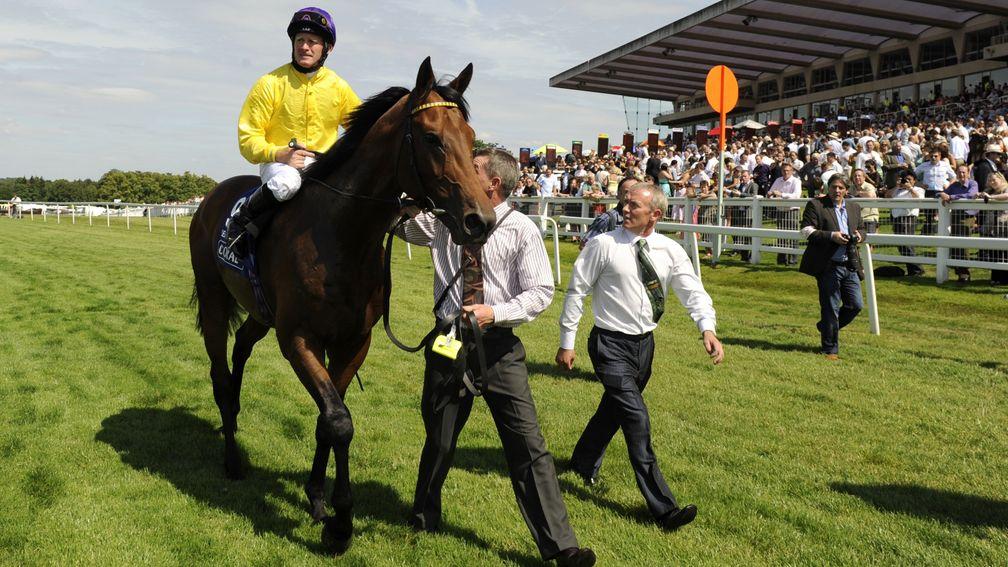 The brilliant Sea The Stars after winning the Coral-Eclipse in 2009
