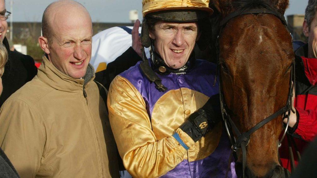 Colm Murphy (left) with Sir Anthony McCoy and Brave Inca