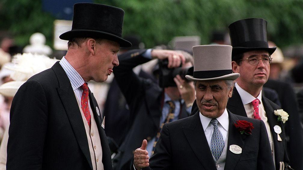 John Gosden and Prince Khalid Abdullah at Royal Ascot in 2000