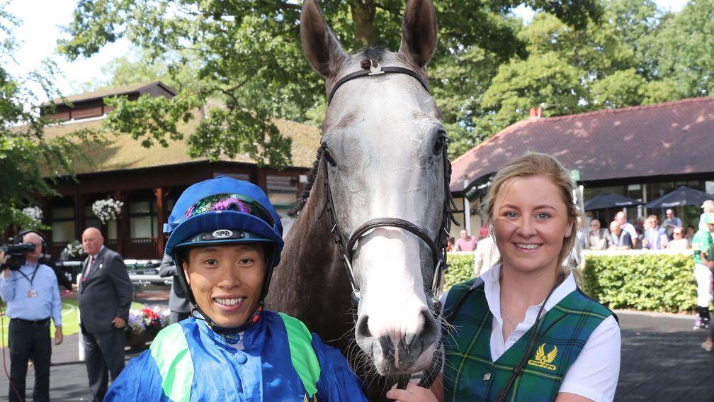 Hong Kong star Vincent Ho struck with his very first ride in Britain aboard X Rated for Mark Johnston