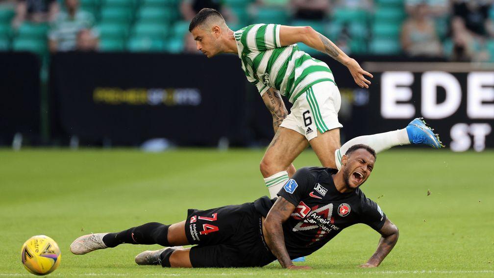 Nir Bitton doesn't convince at the heart of the Celtic defence