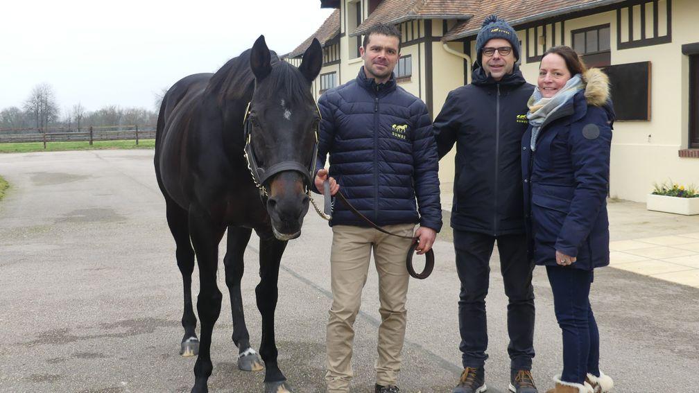 Le Havre, pictured recently at Montfort et Preaux with on the right, Mathieu and Emilie Alex