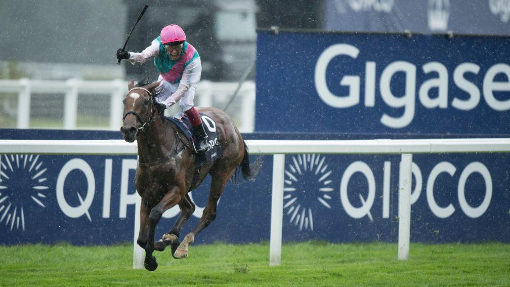 Enable (Frankie Dettori) wins the King George VI and Queen Elizabeth StakesAscot 29.7.17 Pic: Edward Whitaker
