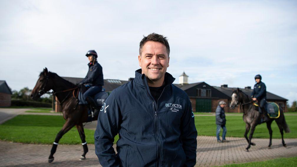 Michael Owen at his Manor House Stables in Cheshire