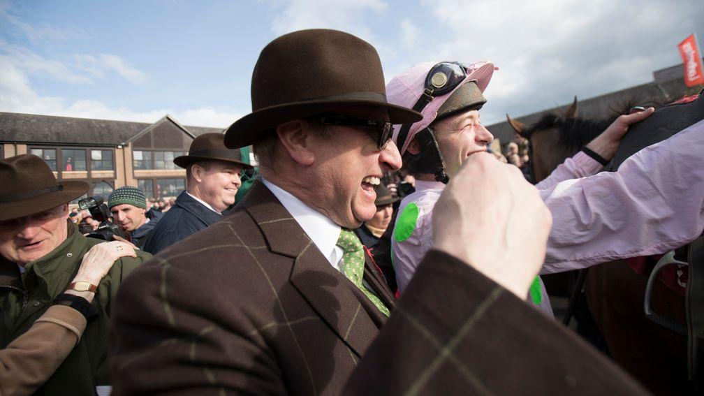 A delighted Rich Ricci after Faugheen's Champion Stayers Hurdle win at Punchestown in 2018
