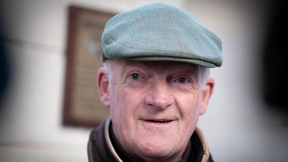 Willie Mullins taking questions from journalists ahead of the Cheltenham Festival.Closutton.Photo: Patrick McCann/Racing Post23.02.2022