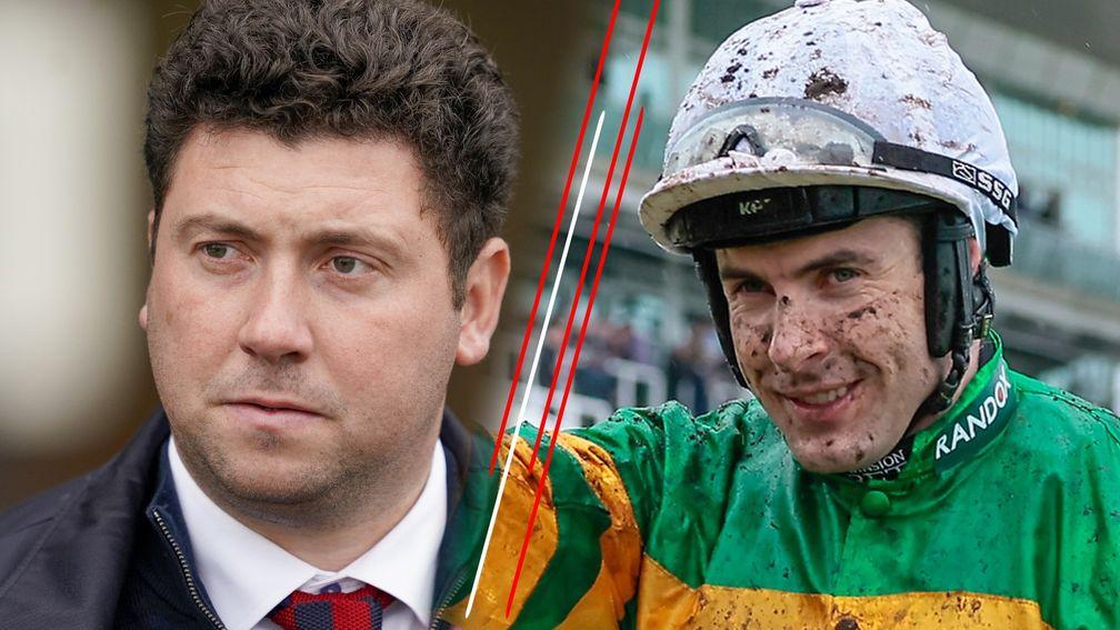 Aidan Coleman (right) will not be Olly Murphy's retained rider for the jumps season