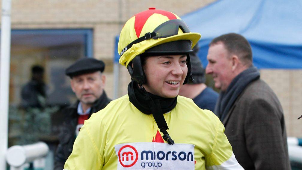 Bryony Frost is in a happy place as she prepares to ride at Doncaster on Saturday