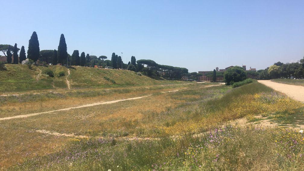 In its heyday the Circus Maximus played host to 250,000 roaring spectators