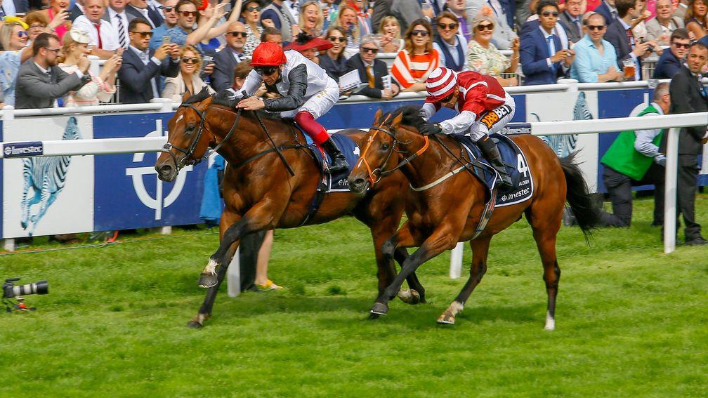 Cracksman: only just managed to scrape past Salouen when winning the Coronation Cup at Epsom