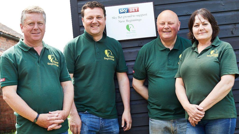 New Beginnings Volunteering Day (from left to right): Kevin Atkinson, Michael Shinners, Graham Orange and Pam Hollingworth