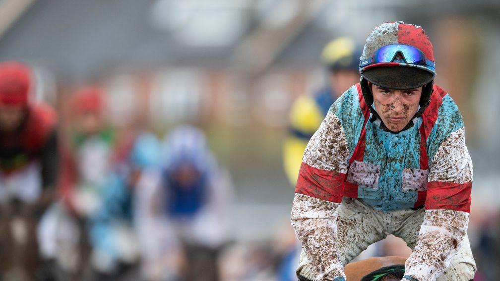 Gavin Sheehan: rides heavy ground winner Penny Mallow in the last race at Sandown on Friday