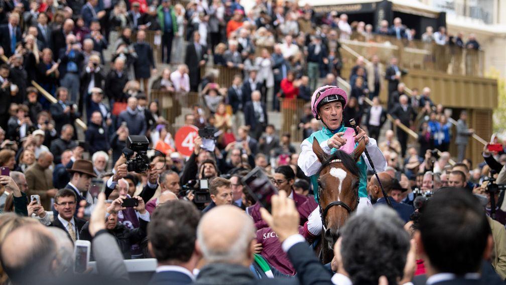 Crowded out: French racecourses will reopen their doors to the paying public from July 11, while a 5,000 person limit is due to be removed in September