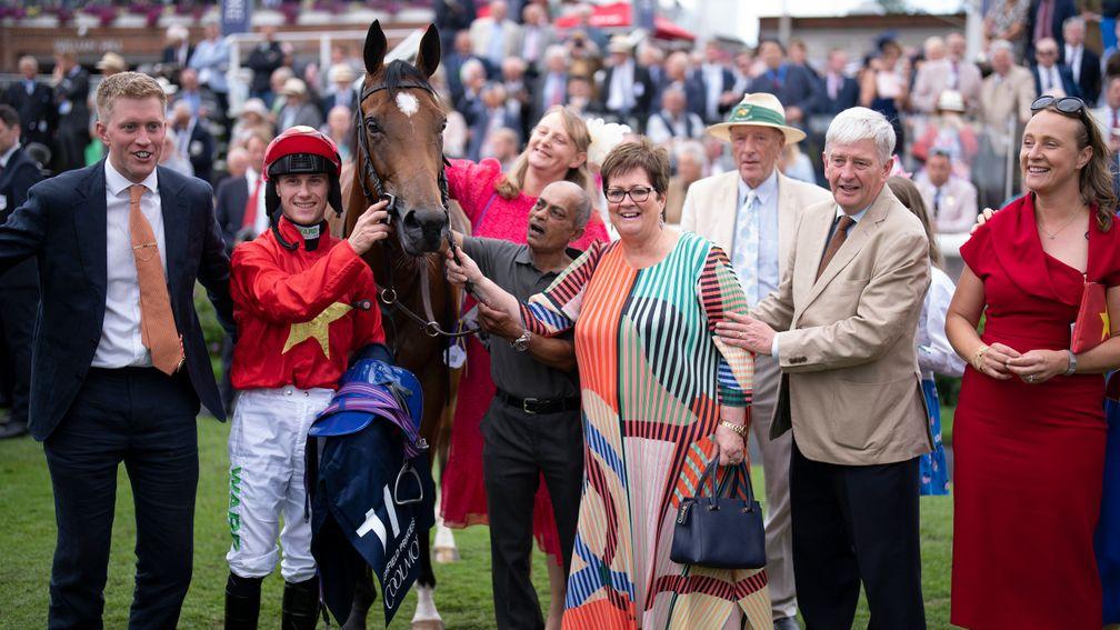 Highfield Princess and connections after the NunthorpeYork 19.8.22 Pic: Edward Whitaker