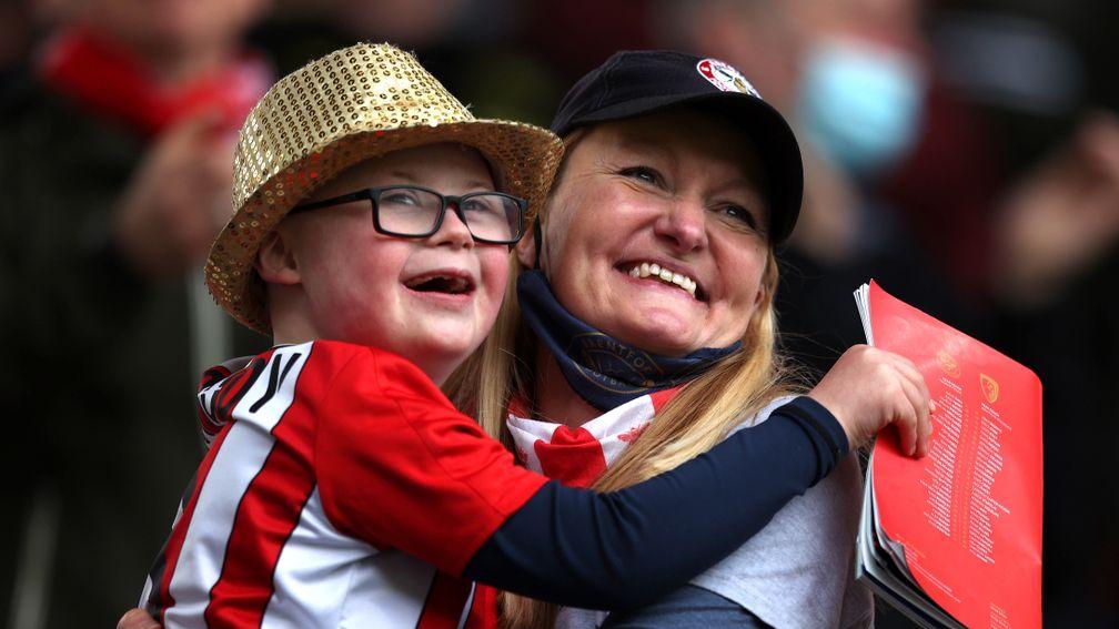Natalie O'Rourke: spotted supporting Brentford with son Woody