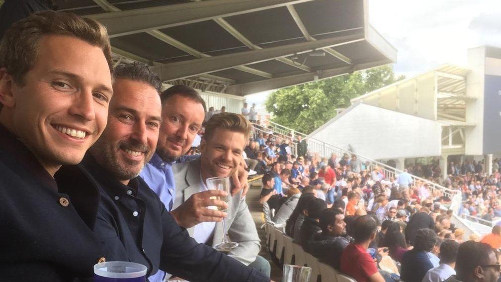 Oli Bell (left) and Tom Stanley (right) were at Lord's for the final of the 2019 Cricket World Cup