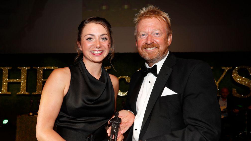 Bryony Frost at The McCoys last year where she won the leading conditional award