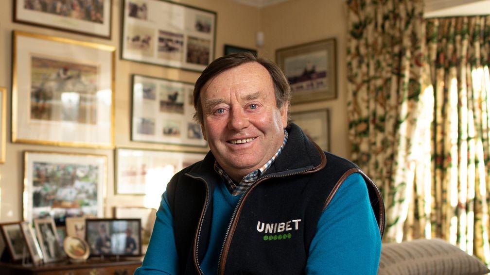 Champion trainer Nicky Henderson at home at Seven Barrows. He celebrates his 70th birthday this monthLambourn 1.12.20 Pic: Edward Whitaker