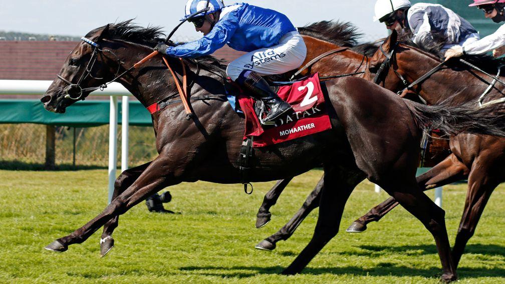 Mohaather wins the Group 1 Sussex Stakes