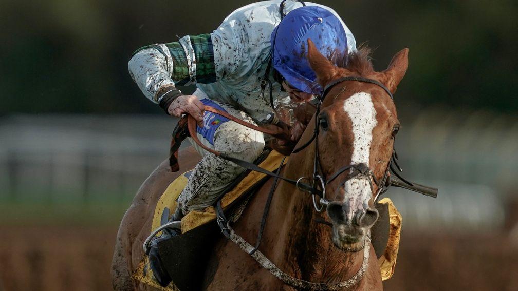 Sean Bowen and Not So Sleepy clear the last to win the rescheduled Betfair Fighting Fifth Hurdle at Sandown on December 9