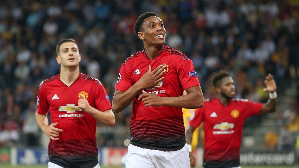 Anthony Martial scored against Young Boys