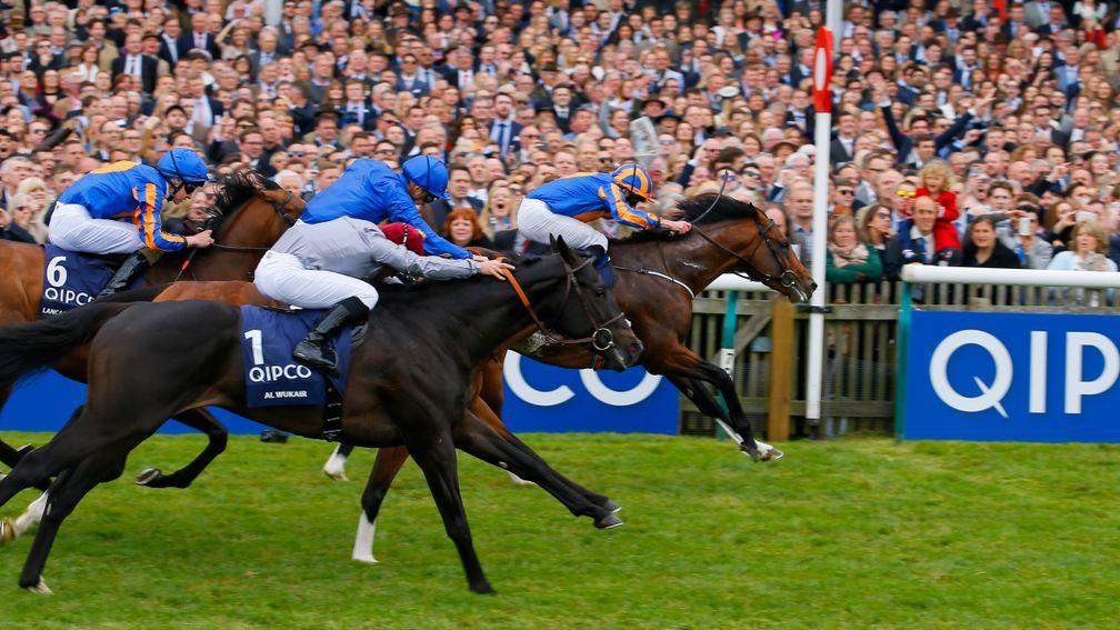 Churchill - Ryan Moore wins from Barney Roy - James Doyle and Al WukairThe Qipco 2000 Guineas Stakes (Group 1) (British Champions Series) Newmarket 3/5/17©cranhamphoto.com