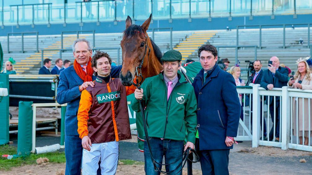 Emmet Mullins (right) with last year's Grand National winner Noble Yeats