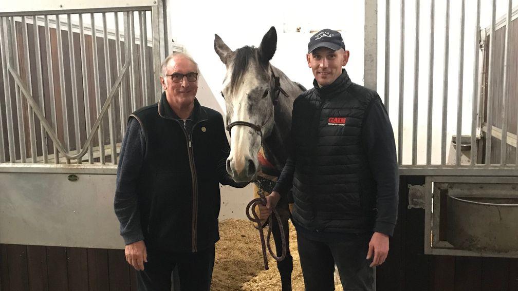 Adam Wragg and father Graham with Tattersalls-bound Fly To The Top