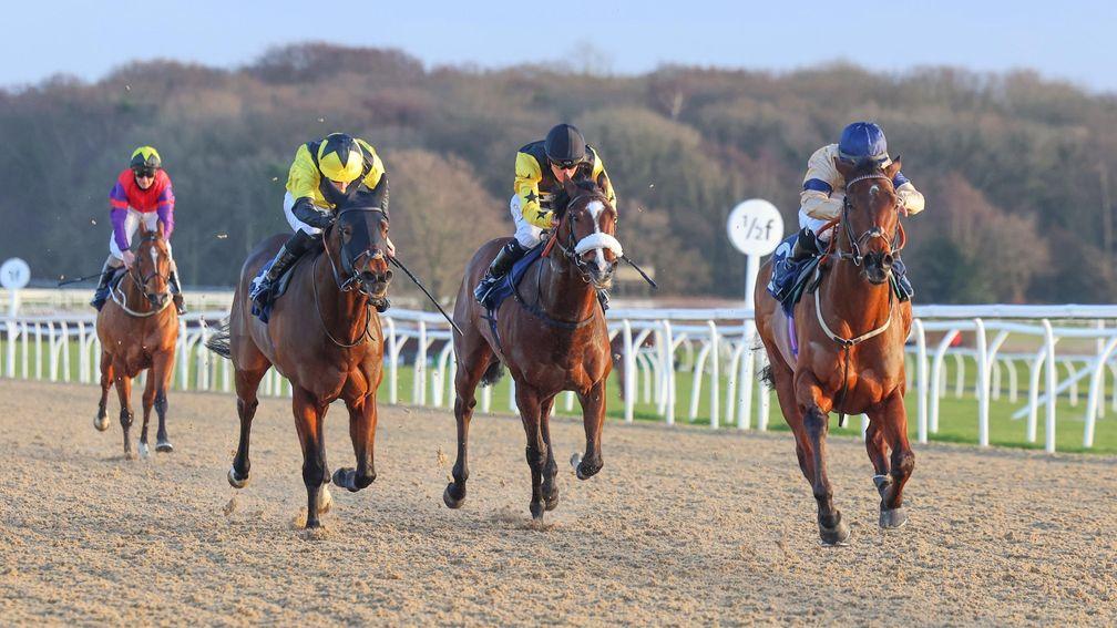 Tempus (right) provides Hollie Doyle with a first winner of the new year