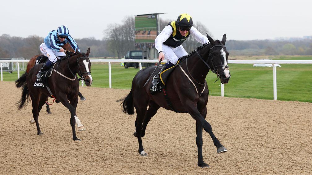Onesmoothoperator finished a close third behind Earlofthecotswolds on All-Weather Championships Finals day at Newcastle
