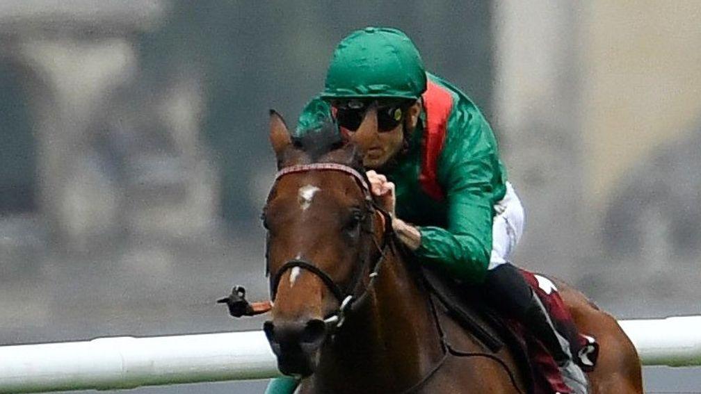 Christophe Soumillon and Vadeni will be back in action at Sandown on Saturday following their five length romp in the Prix du Jockey Club