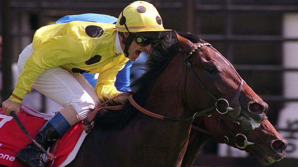 High-Rise wins the Derby in 1998 having won his trial at Lingfield the previous month for Third Realm's owner Sheikh Obaid