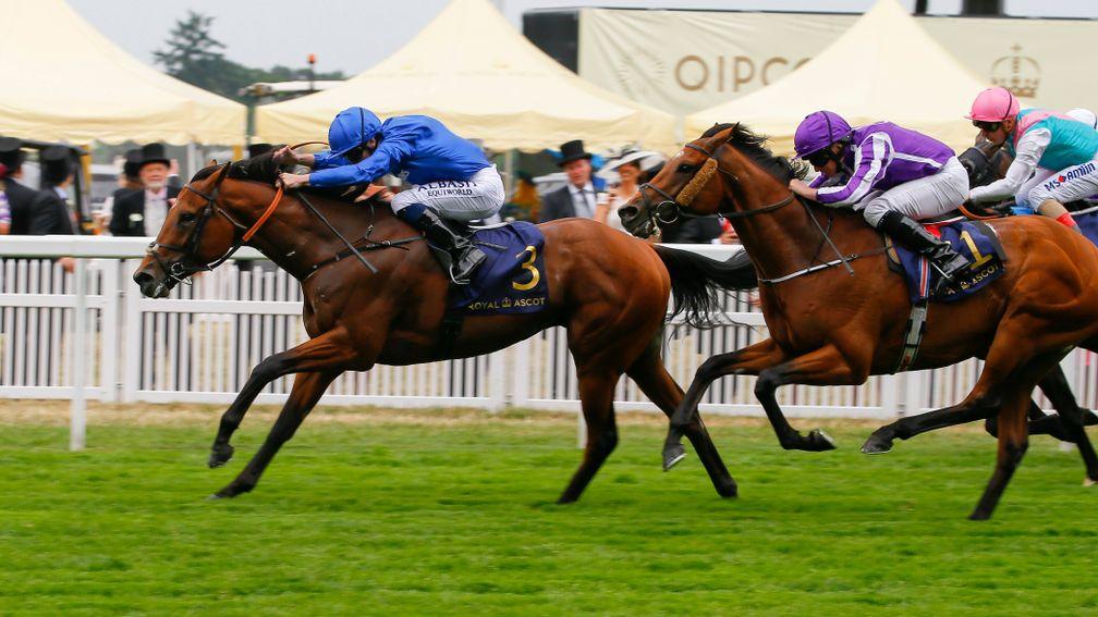 Benbatl: winning the Hampton Court Stakes with Oisin Murphy aboard