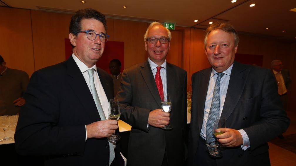 Lord Grimthorpe, Stephen Wallis and Andrew Devonshire Award winner Philip Freedman at the ROA AGM